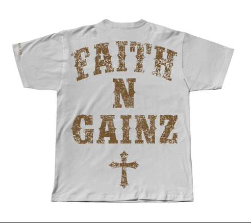 Faith N Gainz Oversized Tee - Off White
