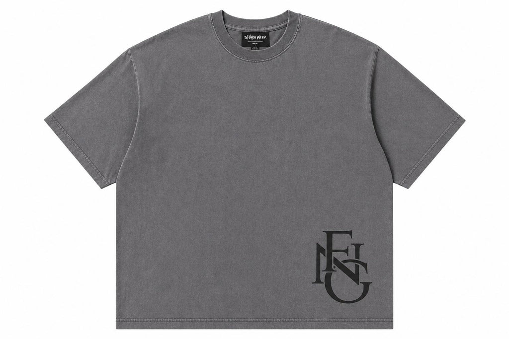 Heavyweight Oversized Tee - Charcoal Grey